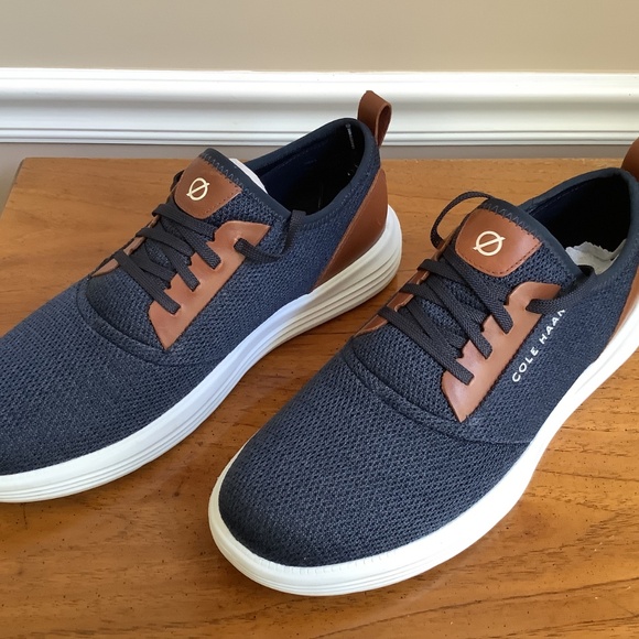 Cole Haan Grandsport Journey Sneakers, size 11 1/2, Navy/Ink/Optic White main image 2